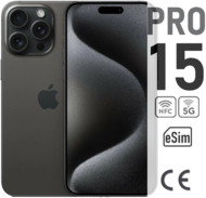 Apple iPhone 15 Pro 128GB eSIM Black Titanium ( )