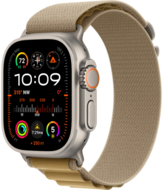  Apple Watch Ultra 2 New 49mm (2024) Natural Titanium Case,   Tan Alpine Loop - Large