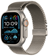 Apple Watch Ultra 2 New 49mm (2024) Natural Titanium,  Natural Titanium Milanese Loop - Large