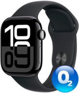 Apple Watch Series 10 GPS 46mm Jet Black Aluminum, Sport Band Black, M/L     