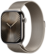 Apple Watch Series 10 46mm Natural Titanium,  Milanese Loop   , M/L