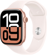 Apple Watch Series 10 GPS 42mm Rose Gold Aluminum, Light Blush Sport Band, S/M