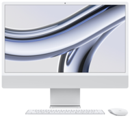 Apple iMac 24 2023 (Apple M3, 8c CPU, 10c GPU) 8GB, 512GB SSD, MQRK3RU/A, Silver ()